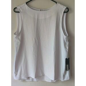 Worthington Women's White‎ Tank Top Business Dressy Size Small NWT